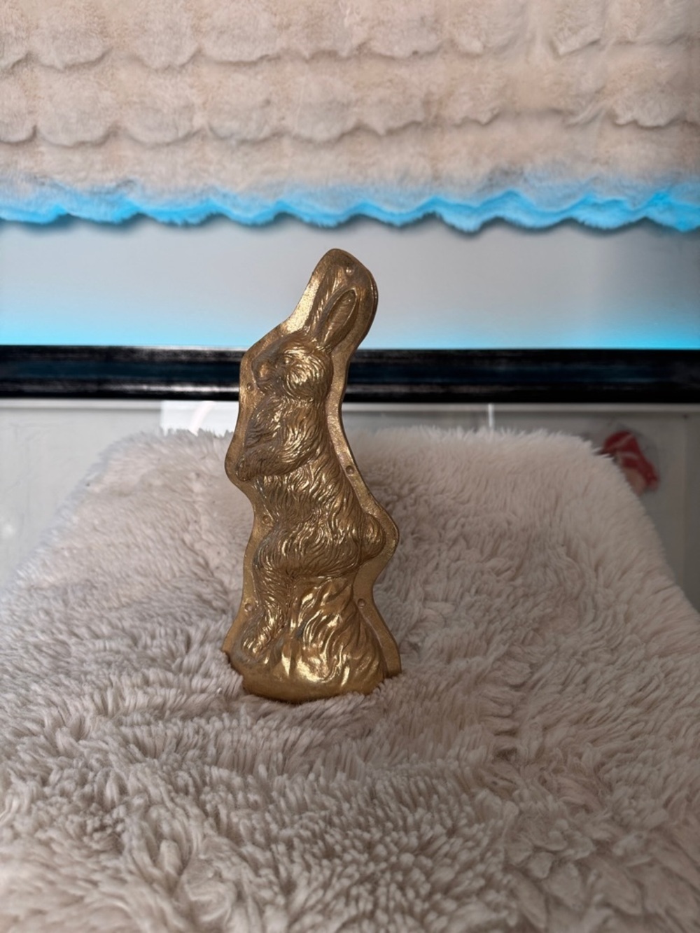 Gold Rabbit Sculpture - Picture 9 of 11
